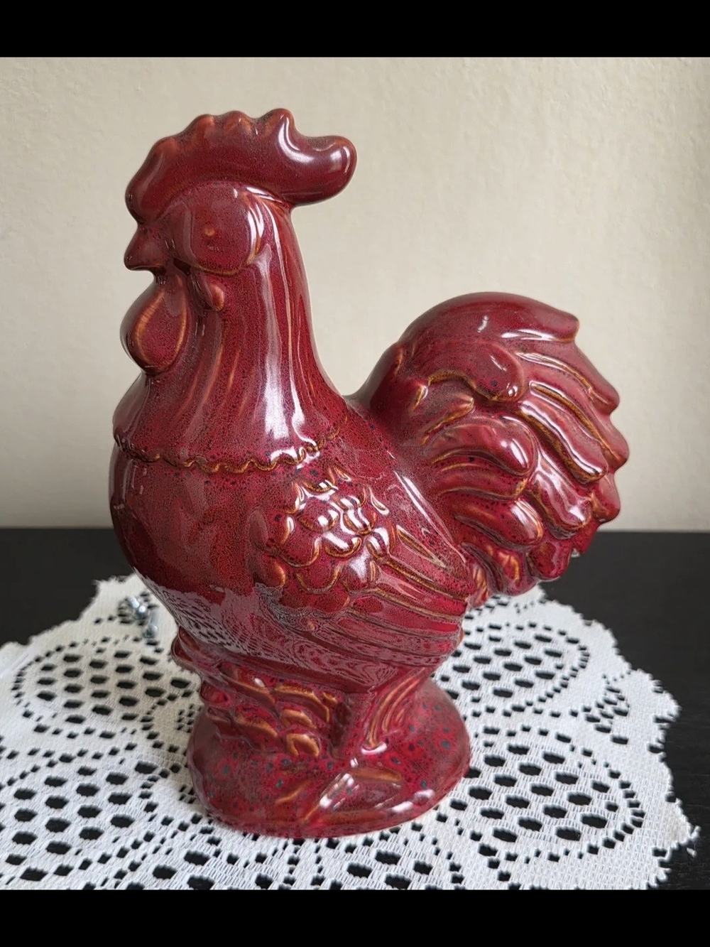 Ceramic Rooster Decorative Home Art